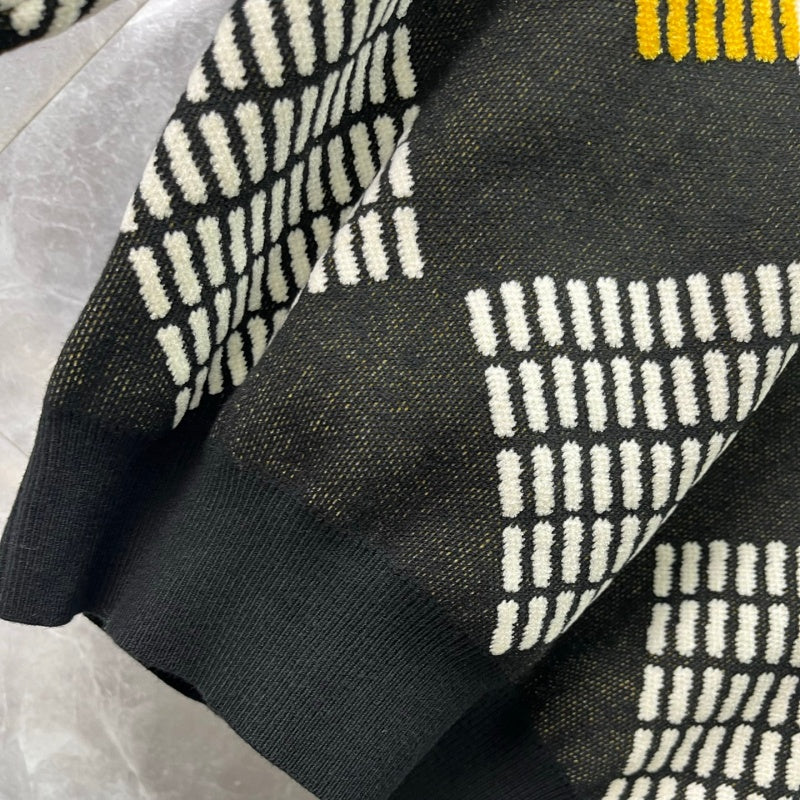 New Release Men's Plaid Monogram Crew Neck Sweater SJ1326101307