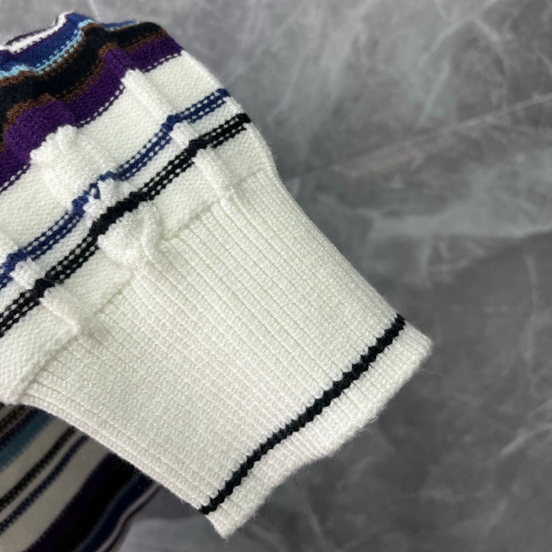 New Release Men's Striped Crew Neck Sweater SJ1326101308