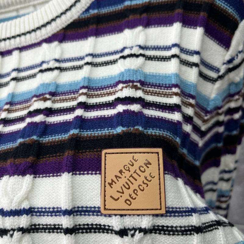 New Release Men's Striped Crew Neck Sweater SJ1326101308