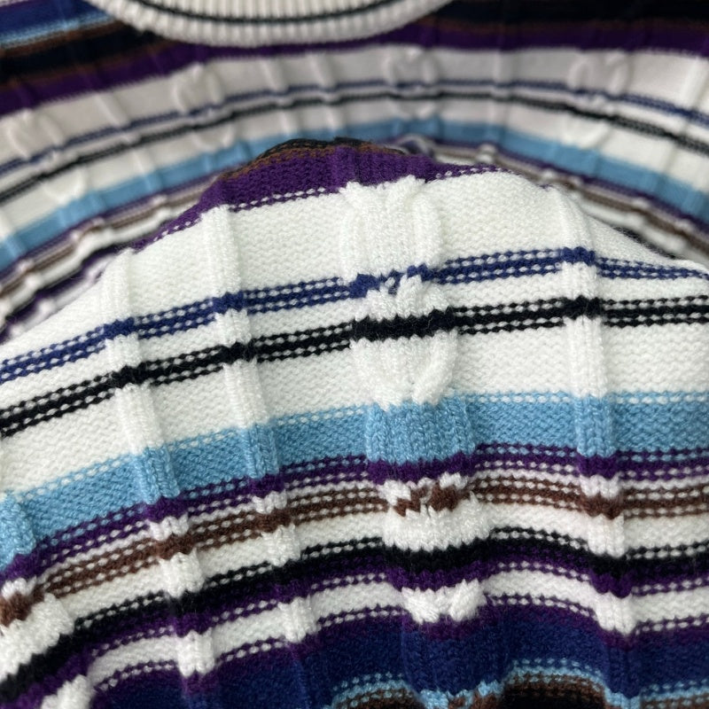 New Release Men's Striped Crew Neck Sweater SJ1326101308
