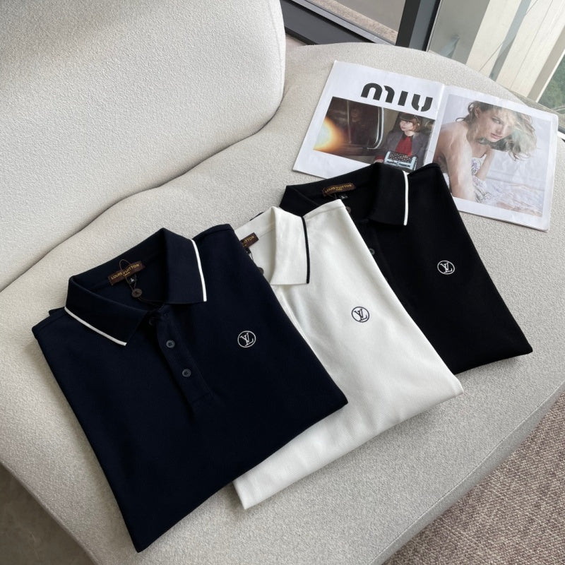 New Fashion Men's Embroidered Short Sleeve Polo Shirt SJ1326101401