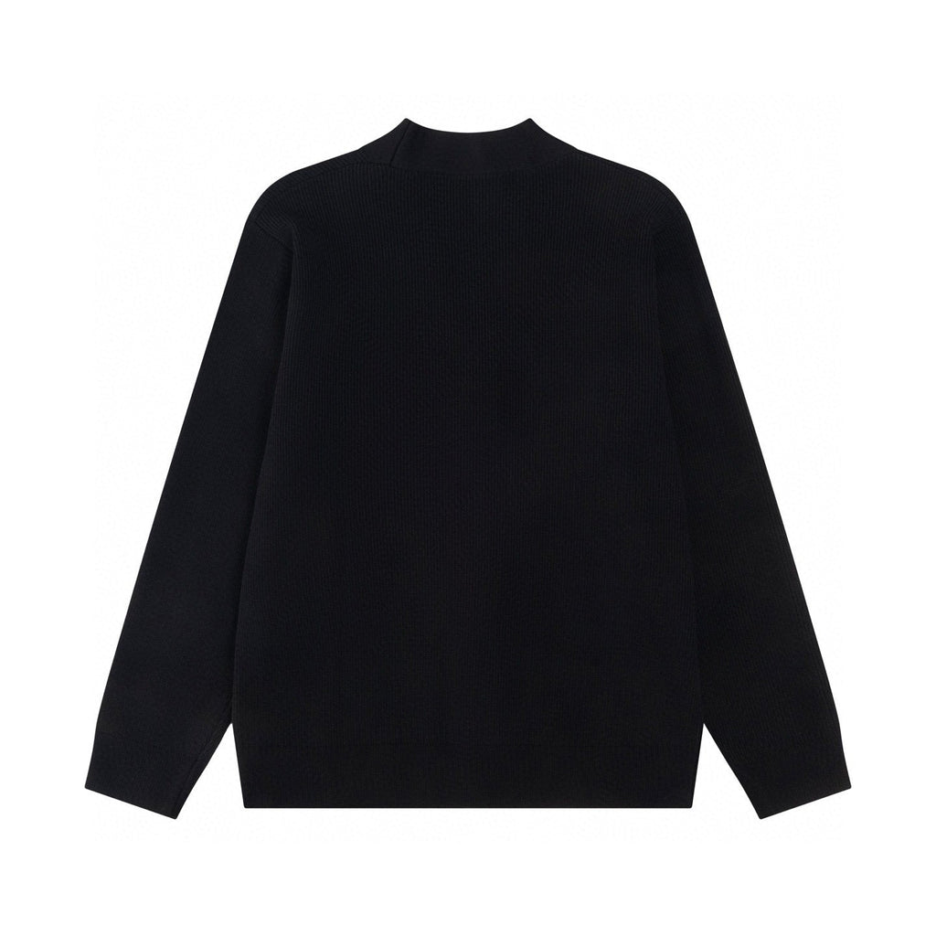 New Fashion Men's V-Neck Embroidered Knit Cardigan SJ1326101402