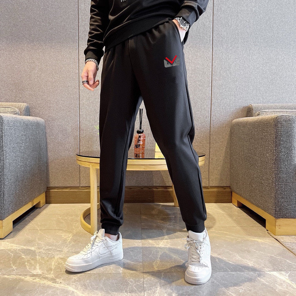 New Fashion Plus Size Men's Letter Sweatshirt Set SJ1326101405