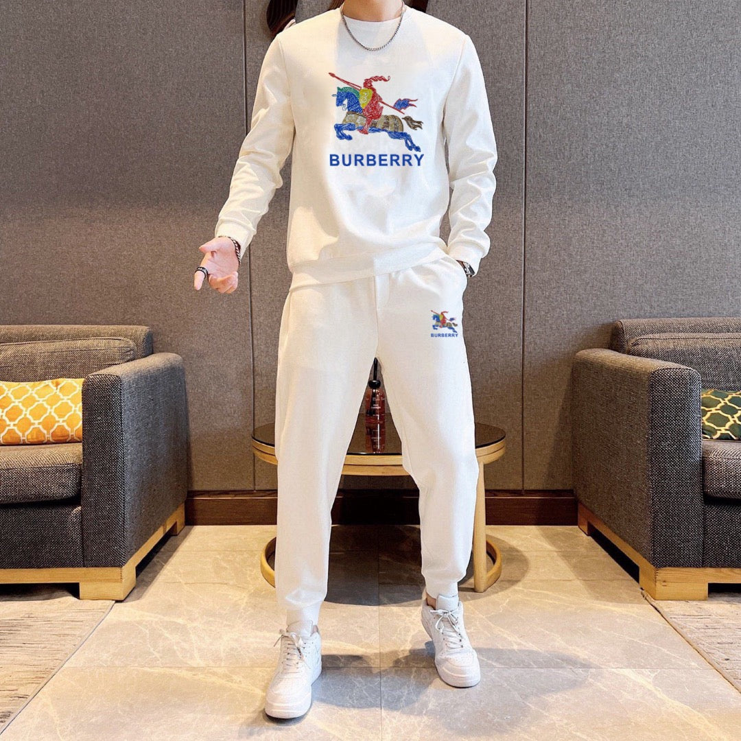 New Fashion Plus Size Men's Letter Sweatshirt Set SJ1326101406