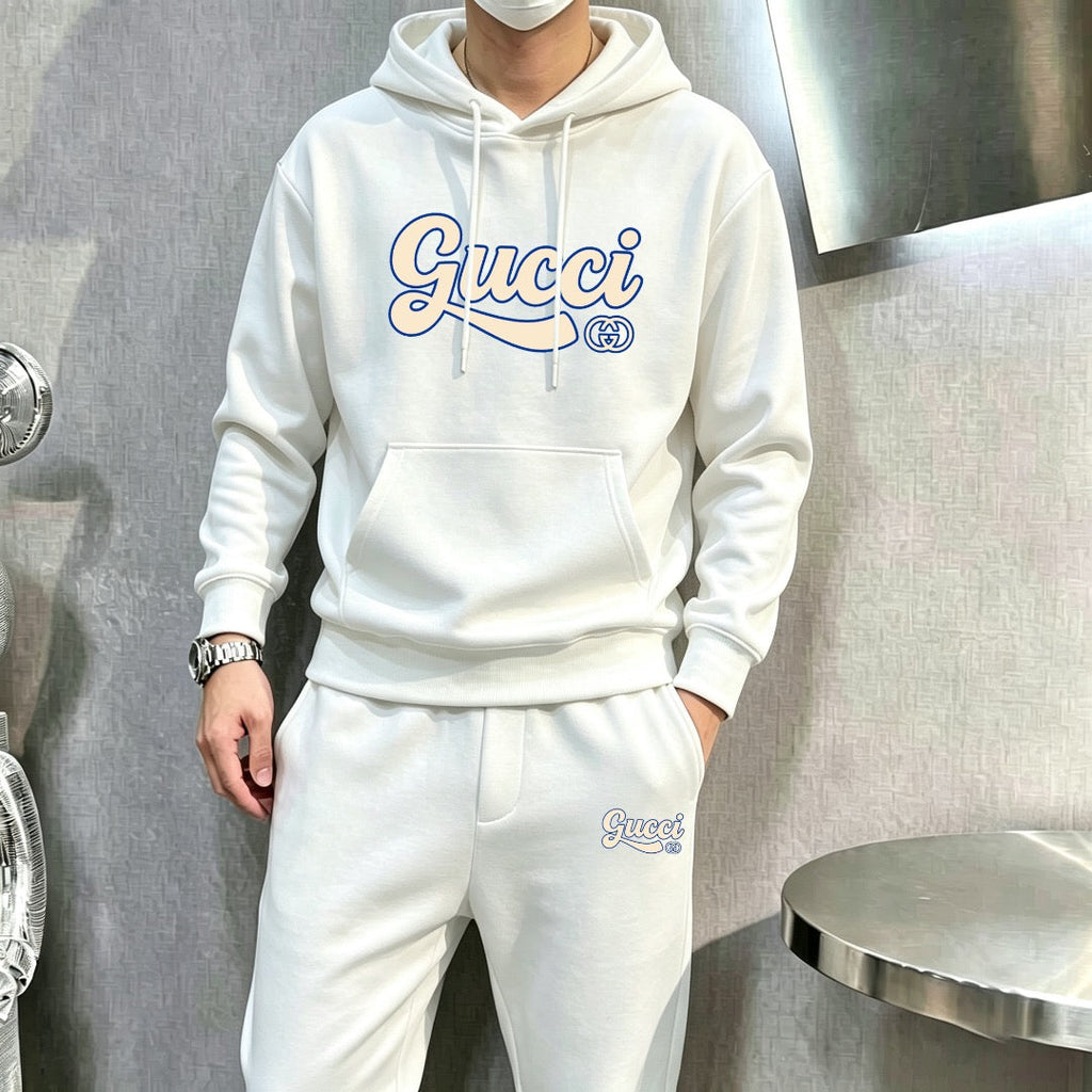 New Fashion Plus Size Men's Letter Sweatshirt Set SJ1326101412