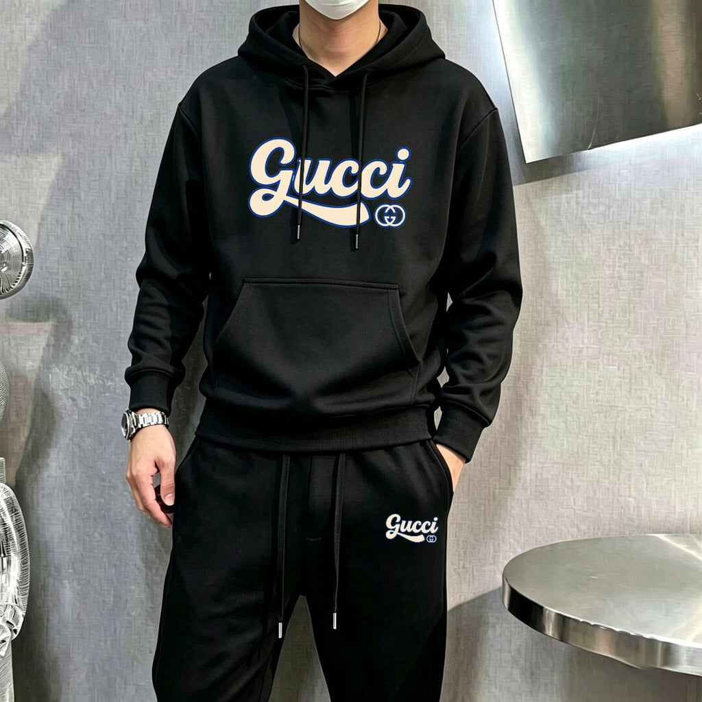 New Fashion Plus Size Men's Letter Sweatshirt Set SJ1326101412