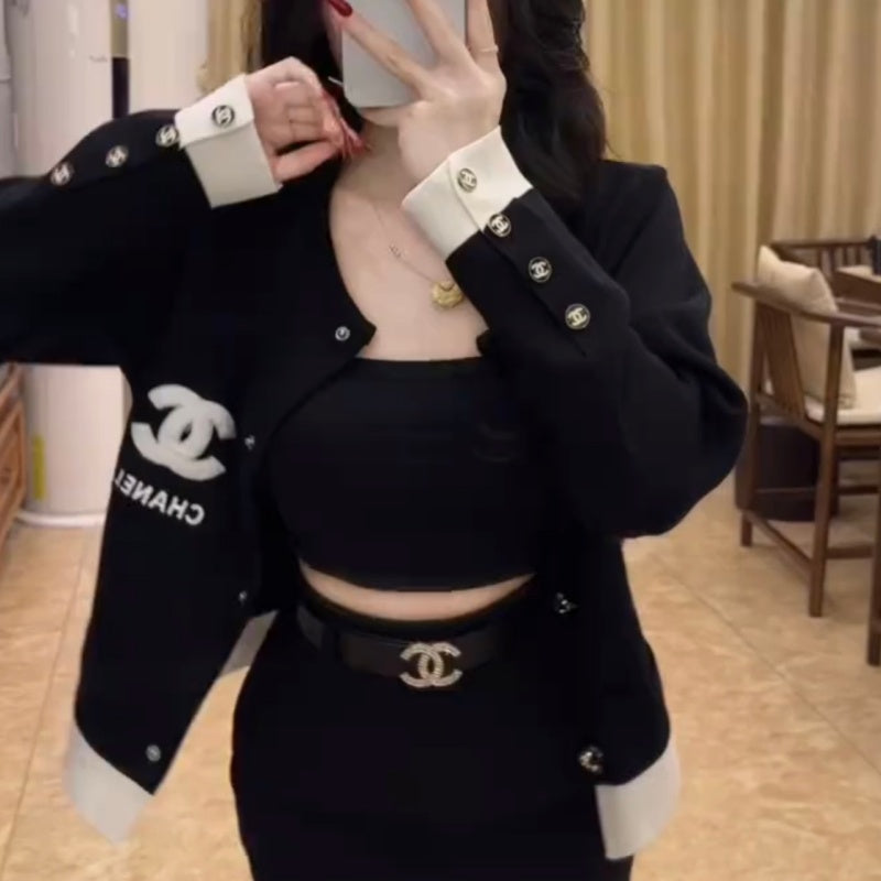 New Fashion Women's CC Cropped Jacket DM1326101501