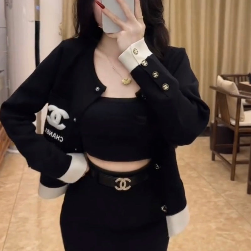 New Fashion Women's CC Cropped Jacket DM1326101501