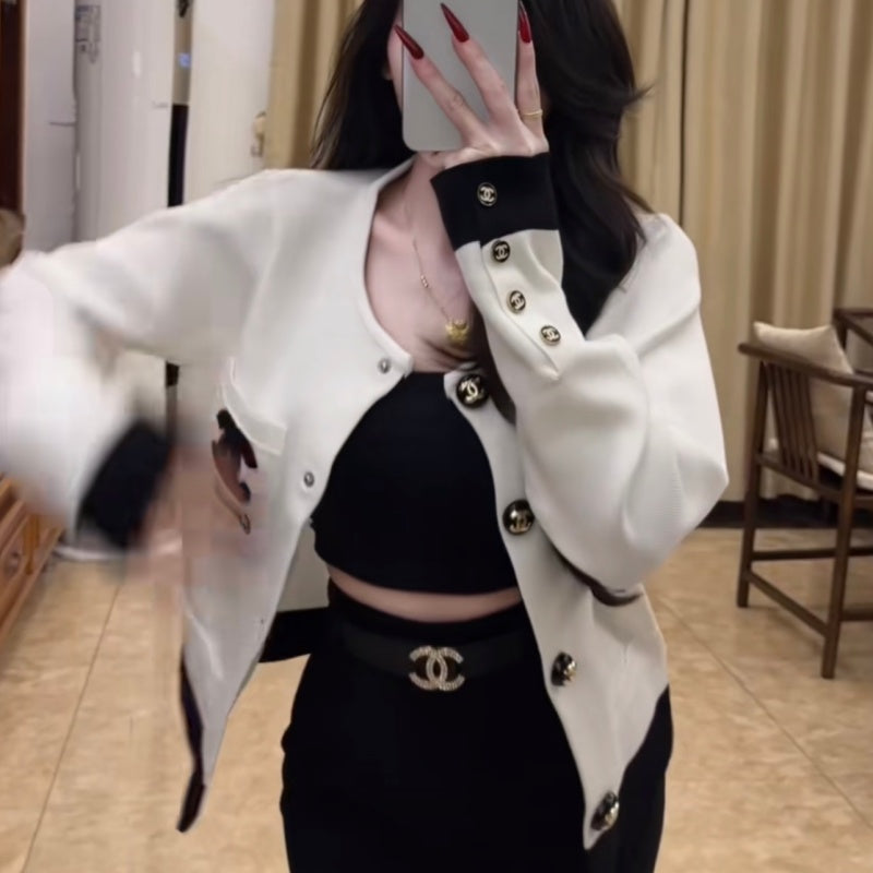 New Fashion Women's CC Cropped Jacket DM1326101501