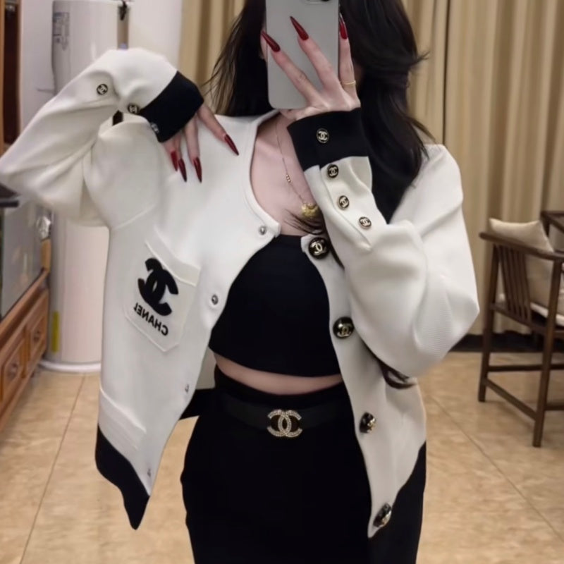 New Fashion Women's CC Cropped Jacket DM1326101501