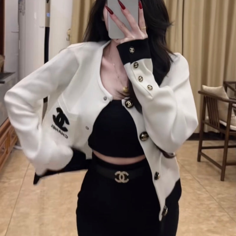 New Fashion Women's CC Cropped Jacket DM1326101501