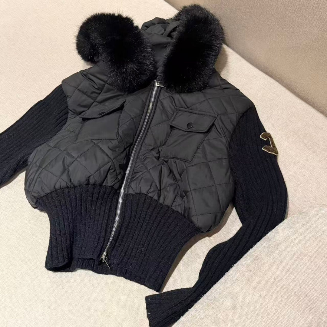 New Fashion Women's CC Faux Fur Collar DM1326101504