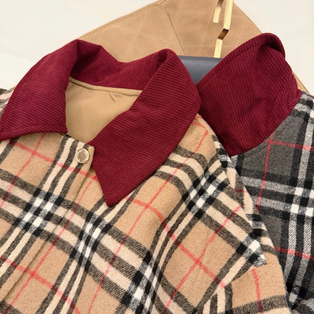 New Fashion Women's Plaid Jacket & Skirt Set DM1326101506