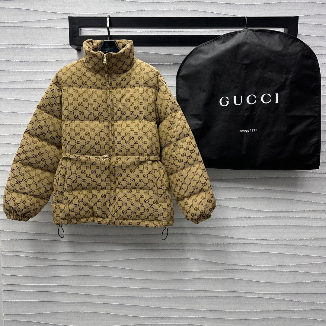 New Fashion Women's All Over Print Puffer Jacket DM1326101509