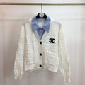 New Fashion Women's Faux Two-Piece Knit Cardigan DM1326101515