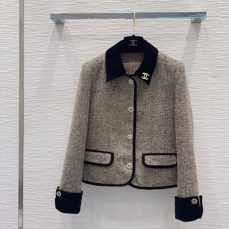 New Fashion Women's CC Tweed Jacket CQQ1326101516