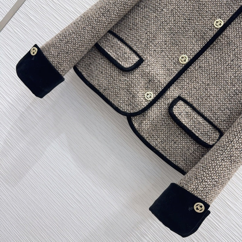 New Fashion Women's CC Tweed Jacket CQQ1326101516