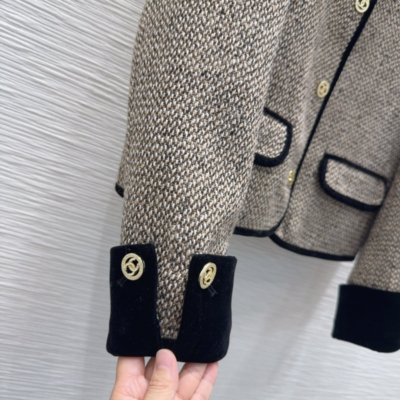 New Fashion Women's CC Tweed Jacket CQQ1326101516