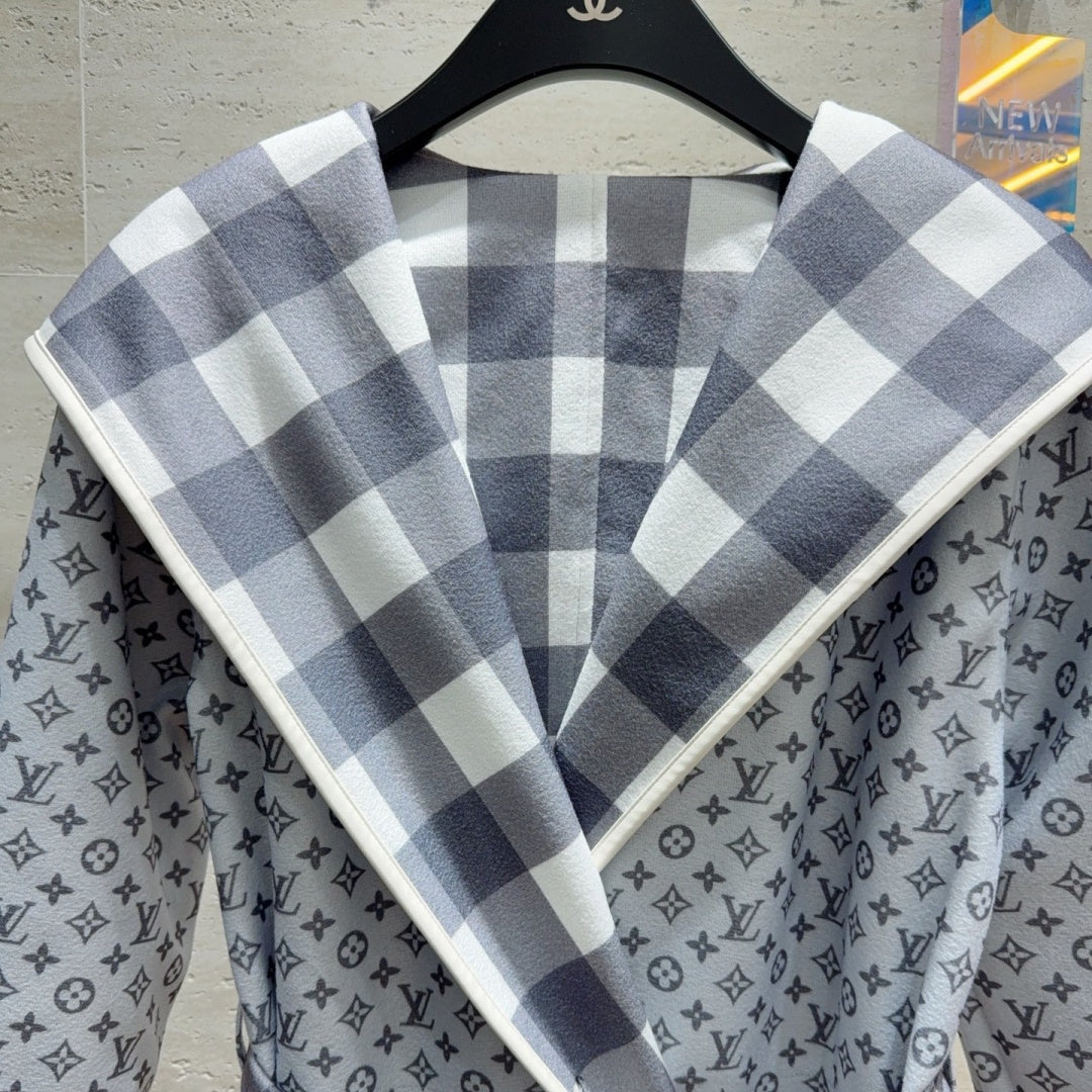 New Fashion Women's All Over Print Reversible Coat CQQ1326101517