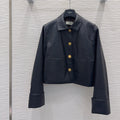 New Fashion Women's FF Leather Jacket CQQ1326101520