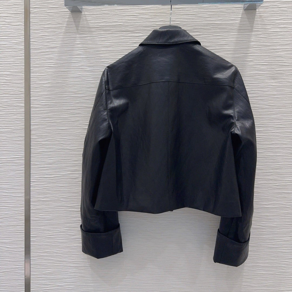 New Fashion Women's FF Leather Jacket CQQ1326101520