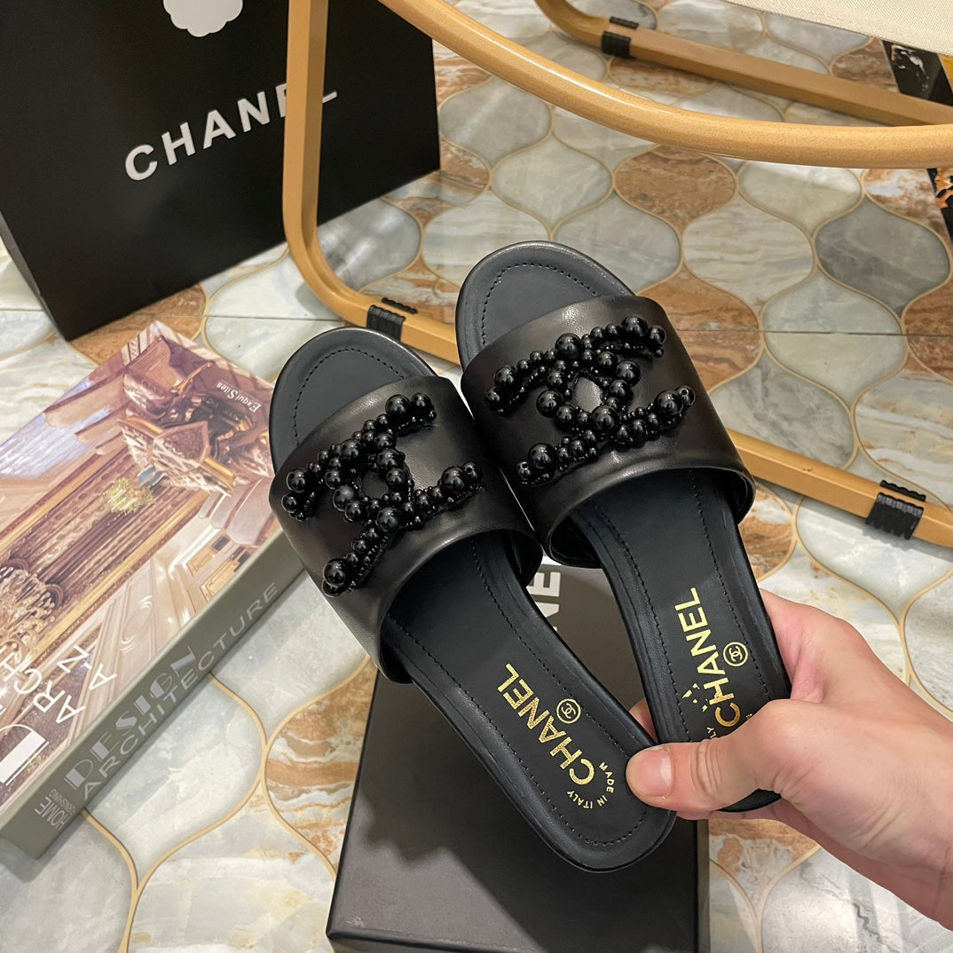 New Fashion Women's Pearl CC Slide Sandals PF1326101601