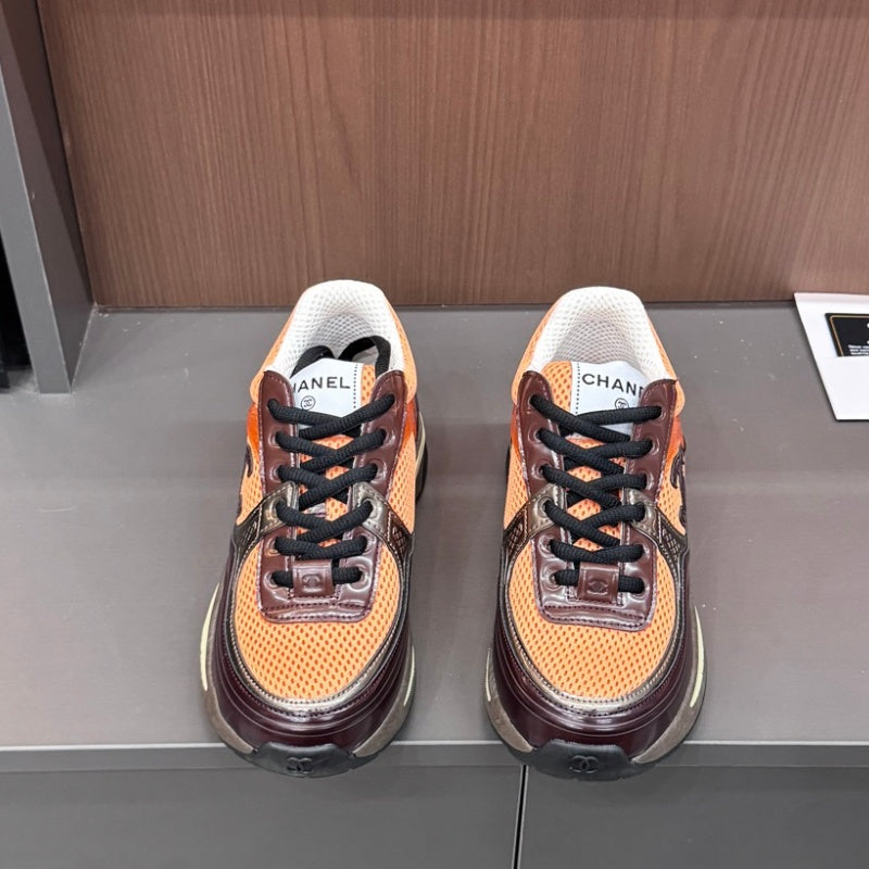 New Fashion Color Block Mesh Platform Sneakers PF1326101602
