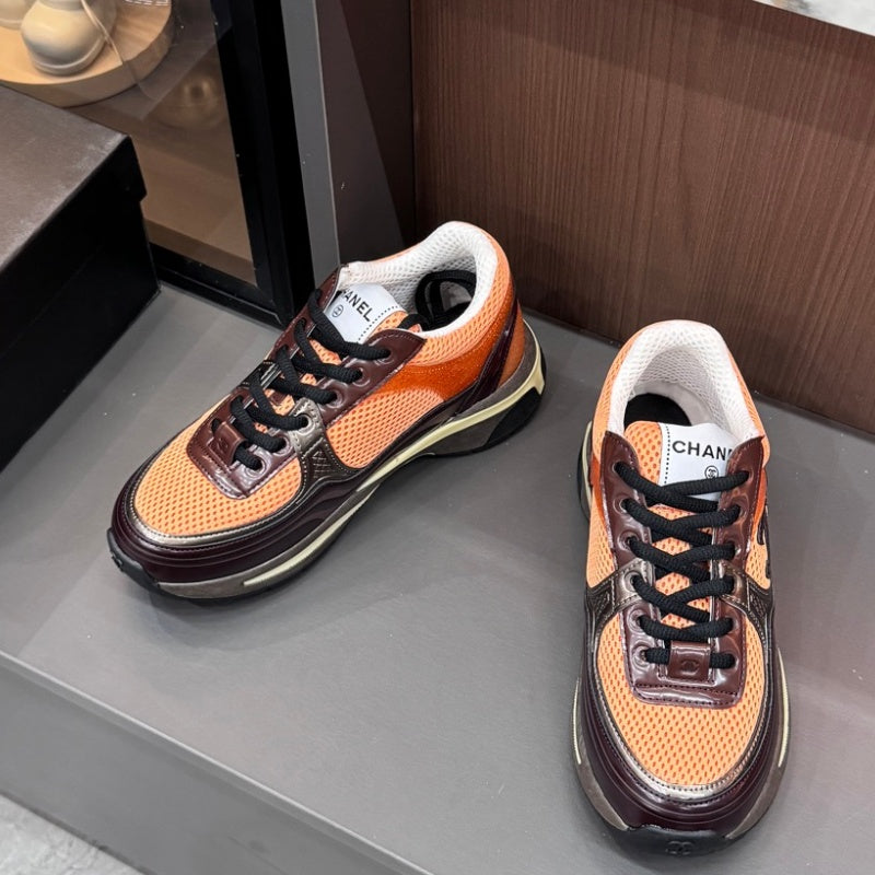 New Fashion Color Block Mesh Platform Sneakers PF1326101602