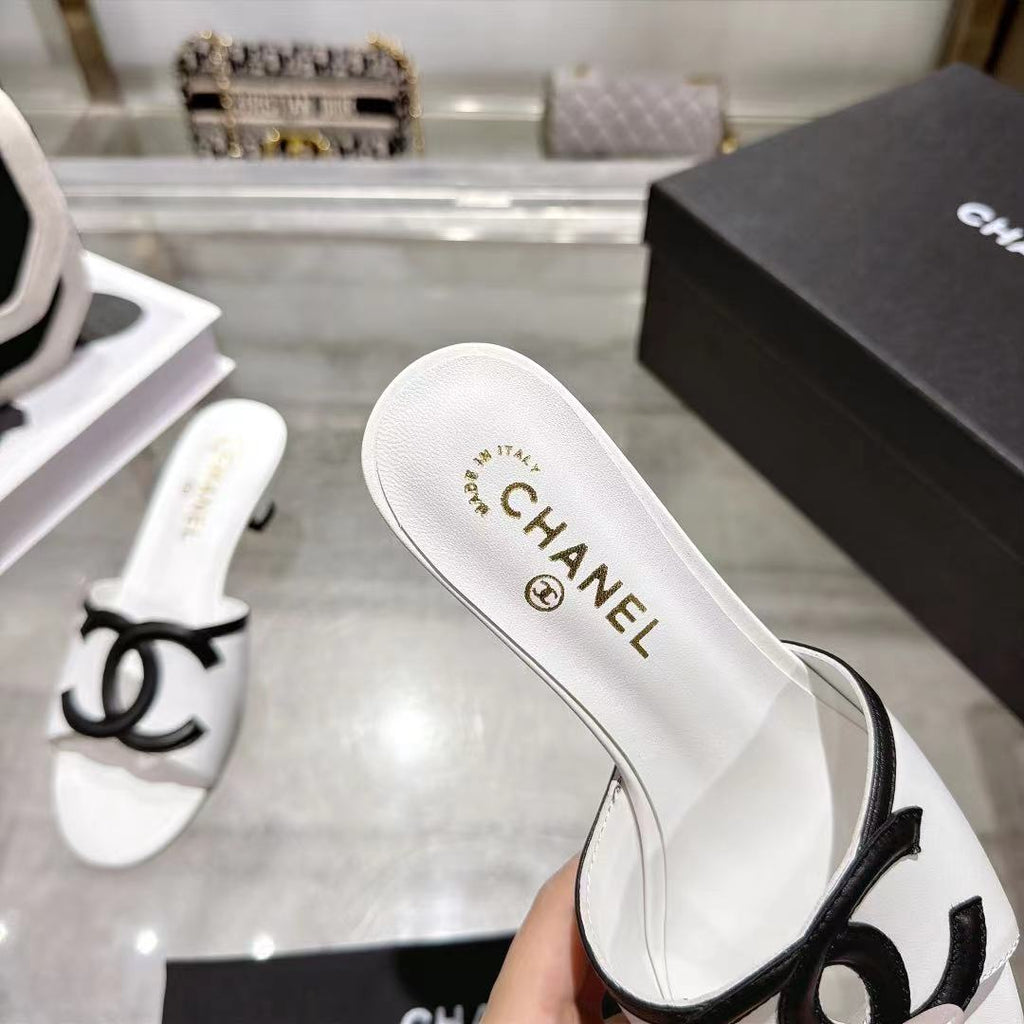 New Fashion Women's CC Heeled Slide Sandals XY1326101605
