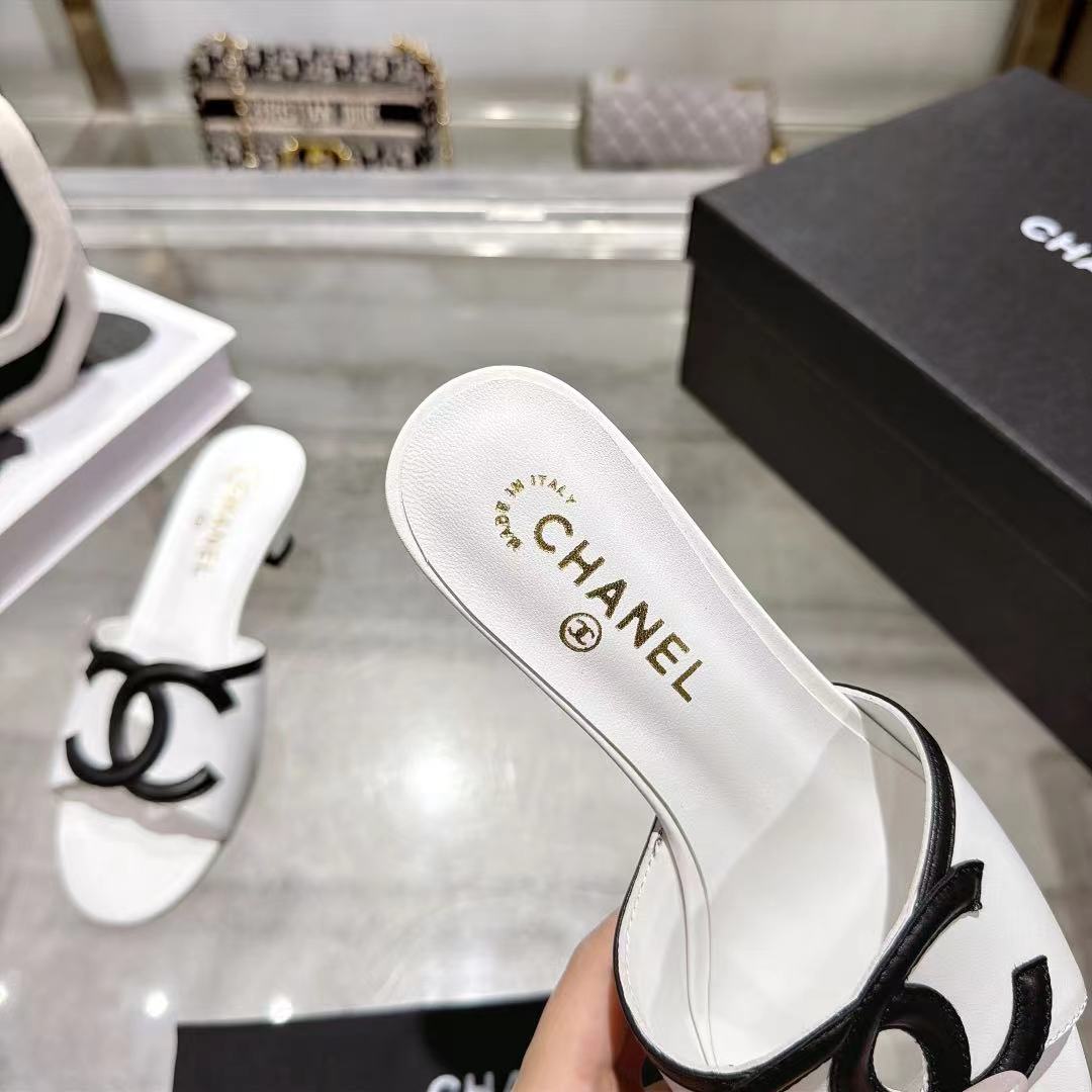 New Fashion Women's CC Heeled Slide Sandals XY1326101605