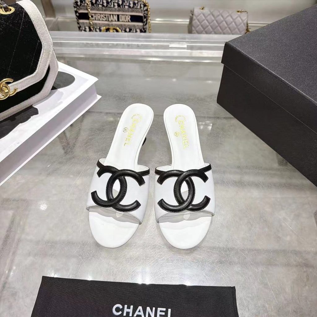 New Fashion Women's CC Heeled Slide Sandals XY1326101605