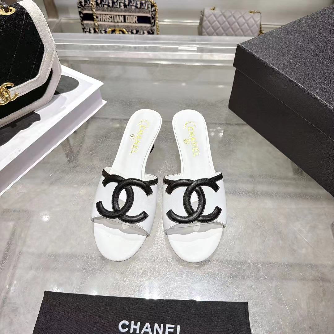 New Fashion Women's CC Heeled Slide Sandals XY1326101605