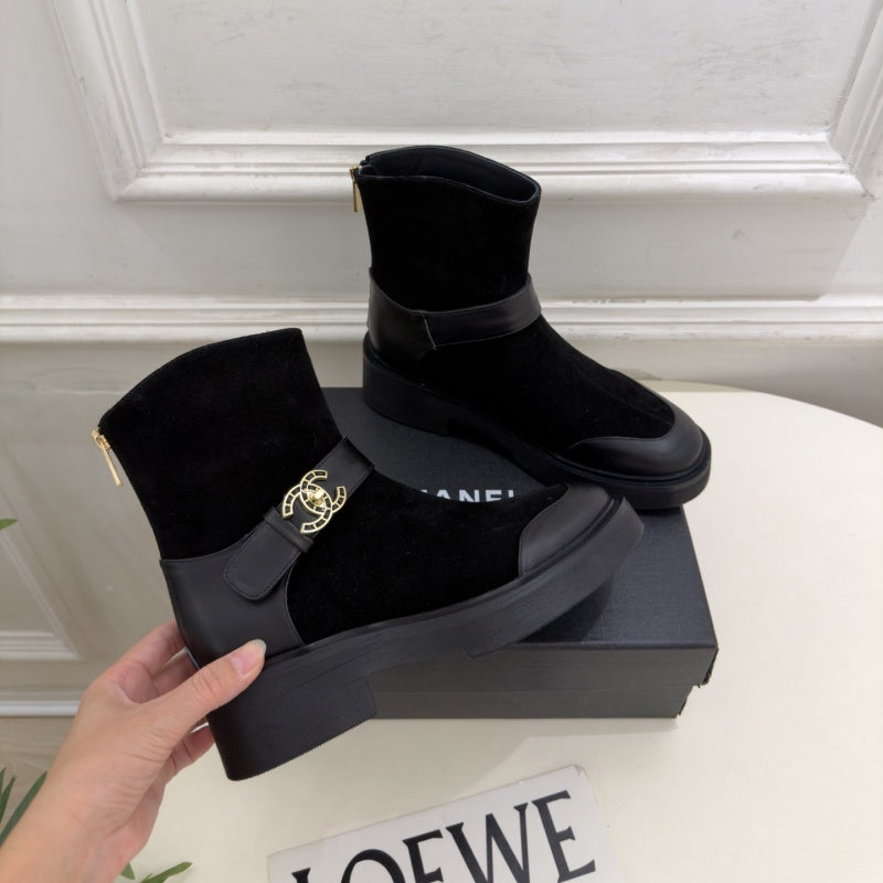 New Fashion Women's CC Platform Ankle Boots XY1326101606