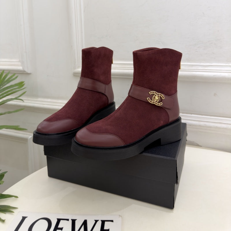 New Fashion Women's CC Platform Ankle Boots XY1326101606