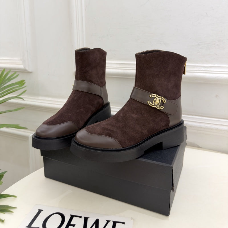 New Fashion Women's CC Platform Ankle Boots XY1326101606