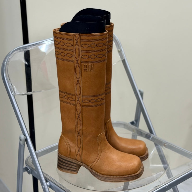 New Fashion Women's MIU Tall Western Boots NK1326101607
