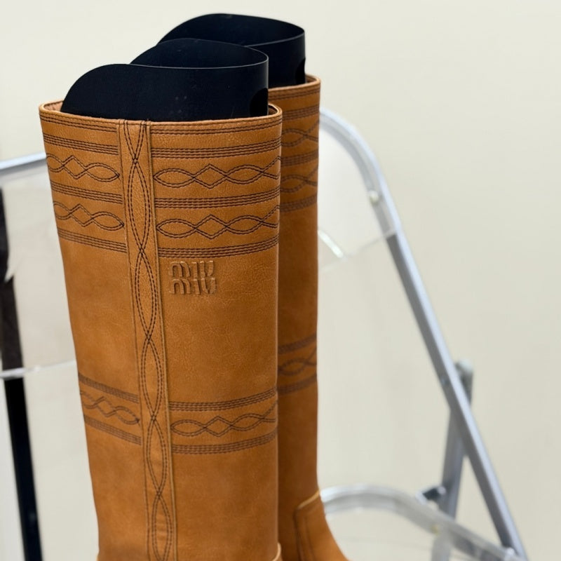 New Fashion Women's MIU Tall Western Boots NK1326101607