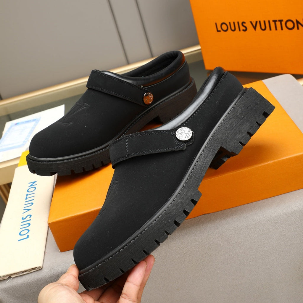 New Fashion Men's Embossed Platform Mule Shoes YY1326101609