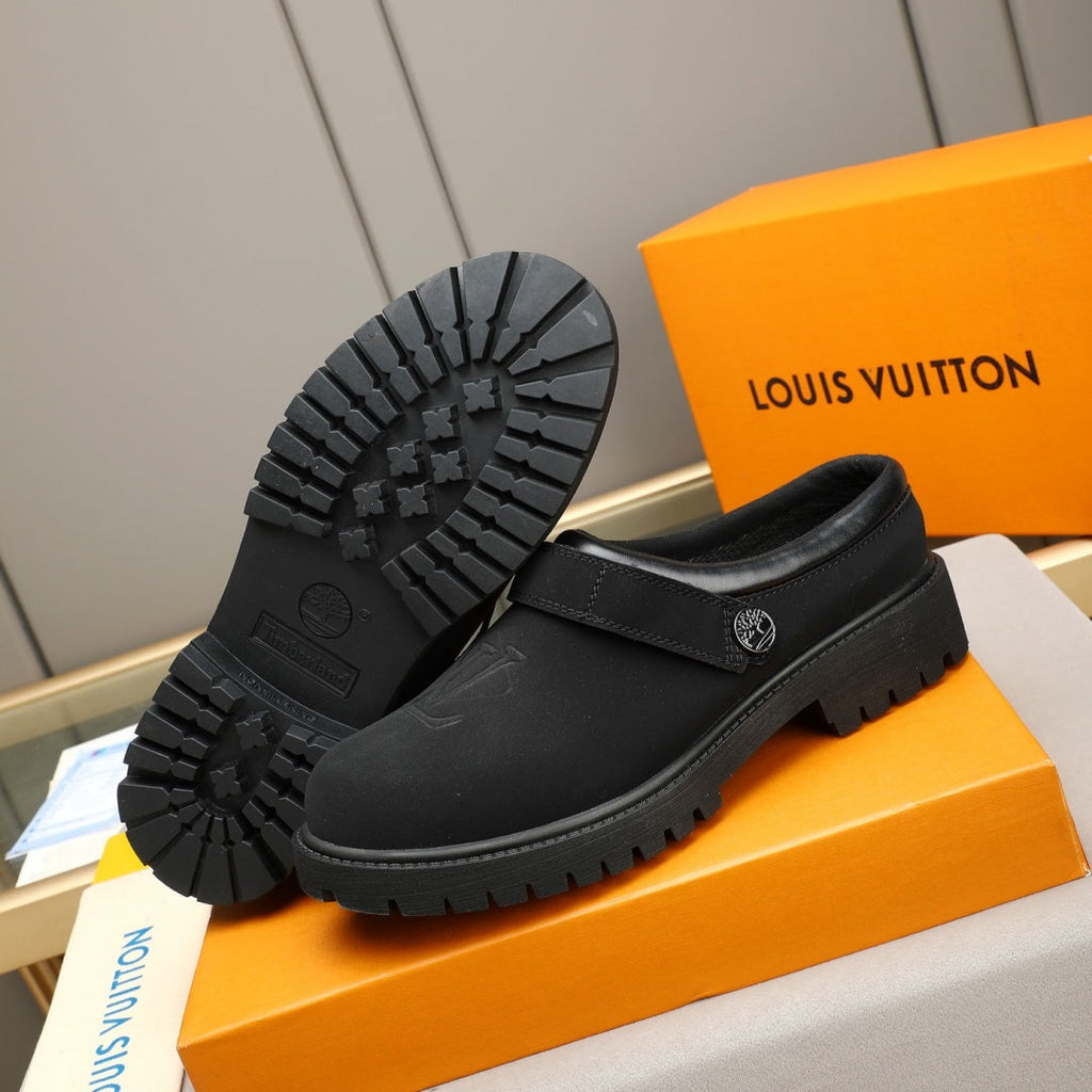 New Fashion Men's Embossed Platform Mule Shoes YY1326101609