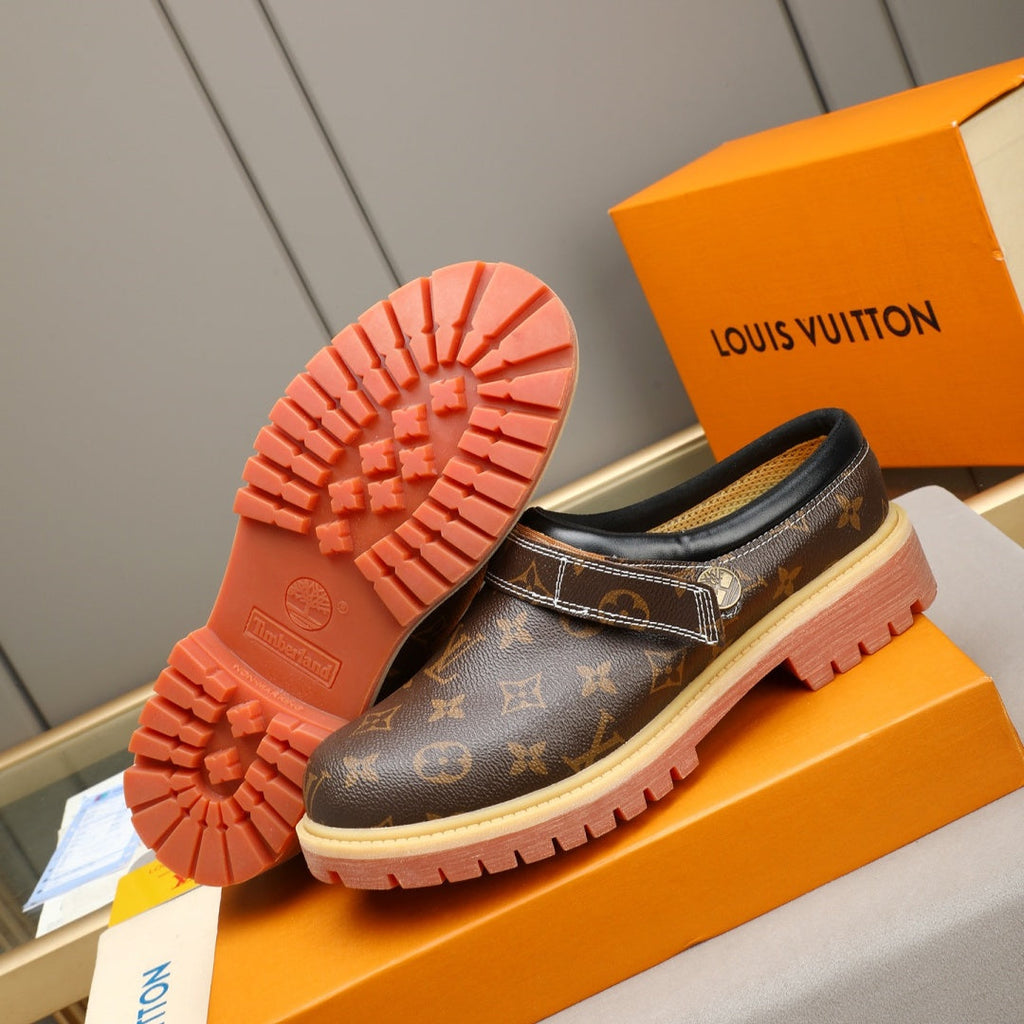 New Fashion Men's Embossed Platform Mule Shoes YY1326101610