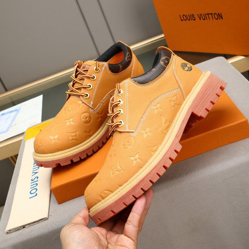 New Fashion Men's Monogram Platform Low-top Work Shoes YY1326101612