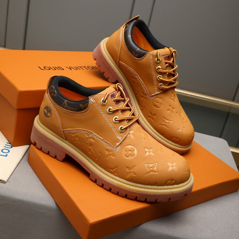 New Fashion Men's Monogram Platform Low-top Work Shoes YY1326101612