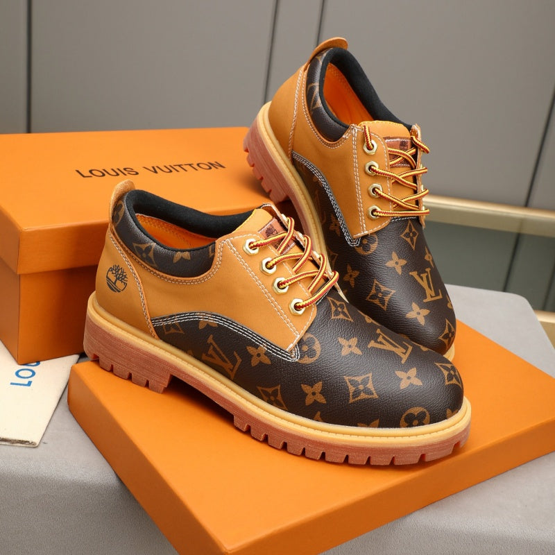 New Fashion Men's Monogram Platform Low-top Work Shoes YY1326101612