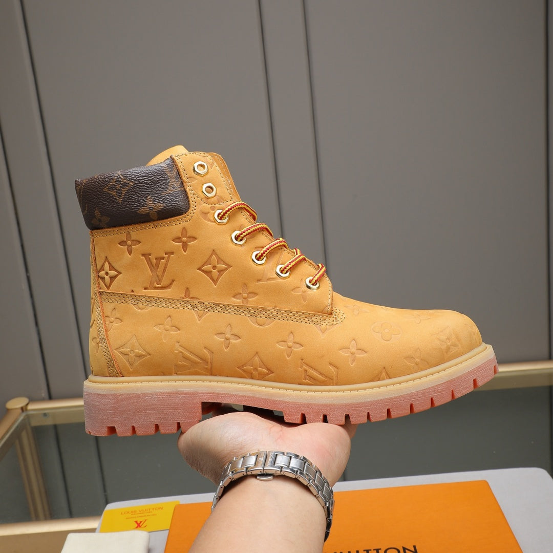New Fashion Men's Embossed High Top Martin Boots YY1326101611