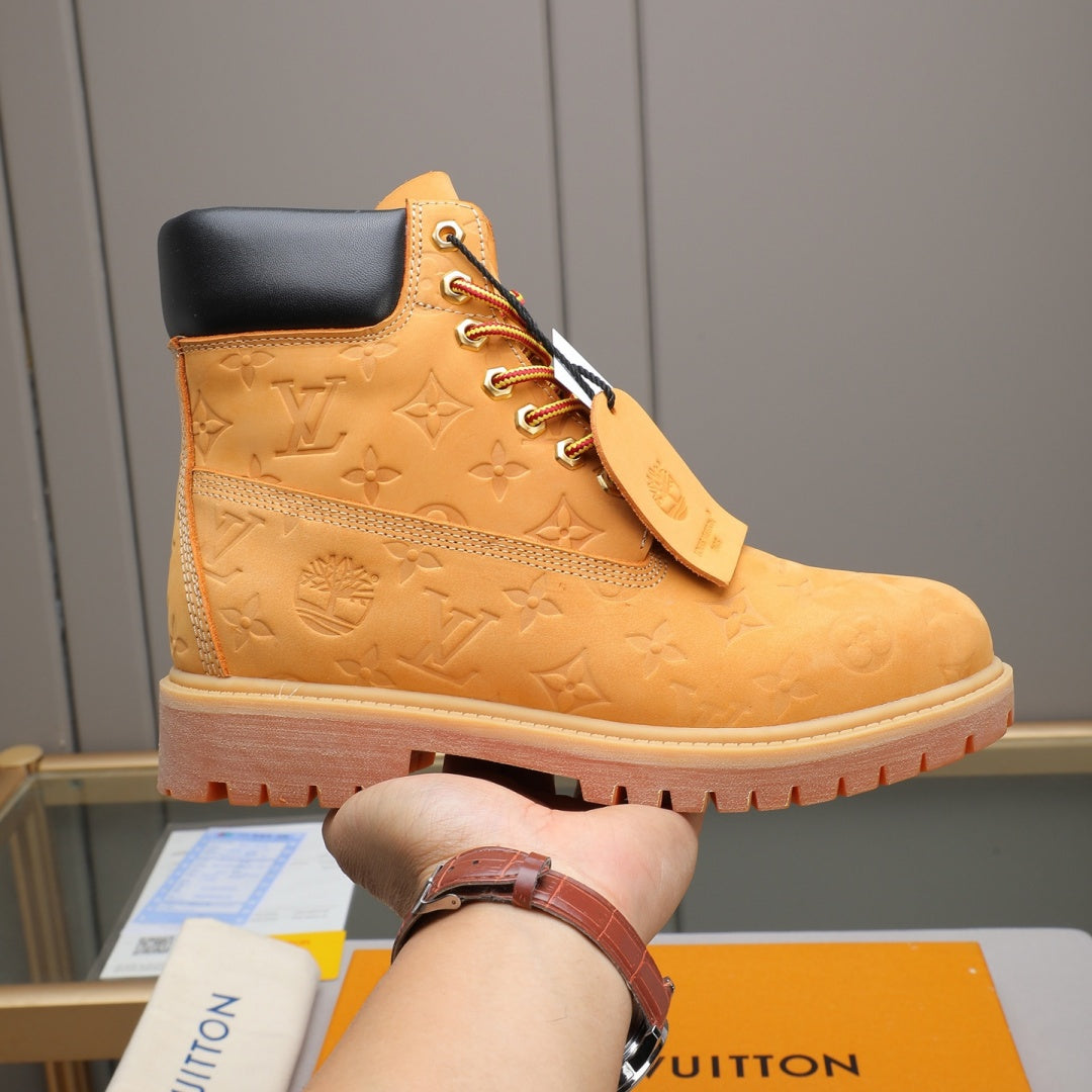 New Fashion Men's Embossed High Top Martin Boots YY1326101614