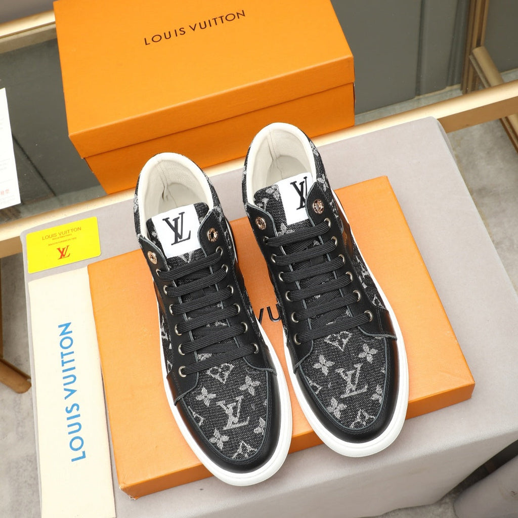 New Fashion Men's Monogram Patchwork High Top Sneakers YY1326101616