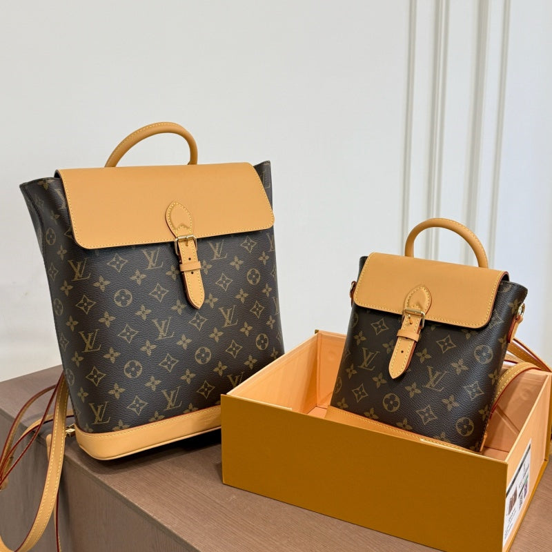 New Fashion Unisex Monogram Color Block Backpack CWT1326101917