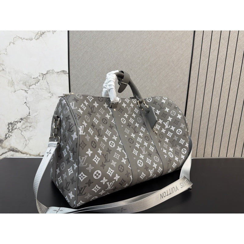 New Fashion Grey Monogram Handheld Travel Duffle Bag CWT1326101919