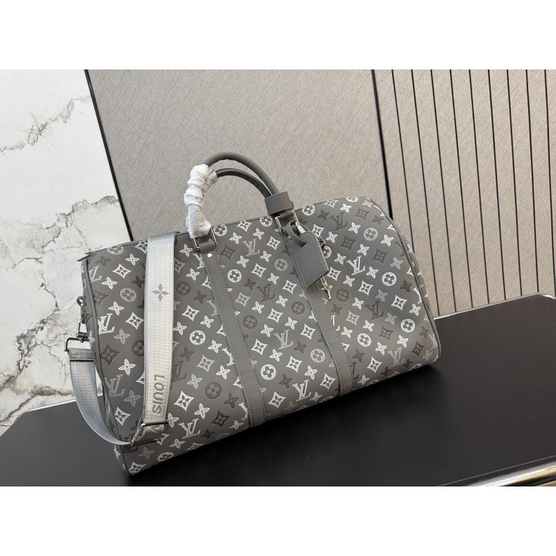 New Fashion Grey Monogram Handheld Travel Duffle Bag CWT1326101919