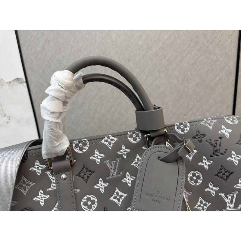New Fashion Grey Monogram Handheld Travel Duffle Bag CWT1326101919